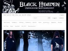 Tablet Screenshot of blackheavenshop.com